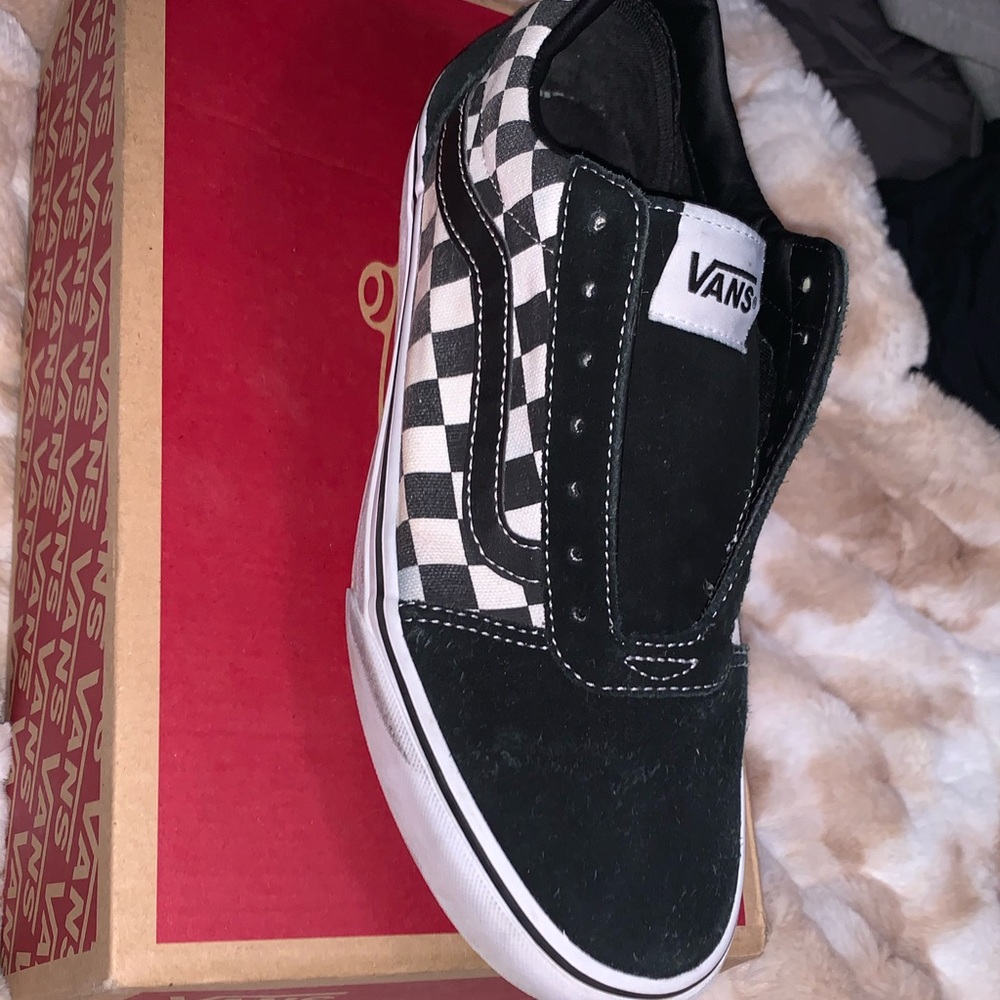 Black and white checkered vans